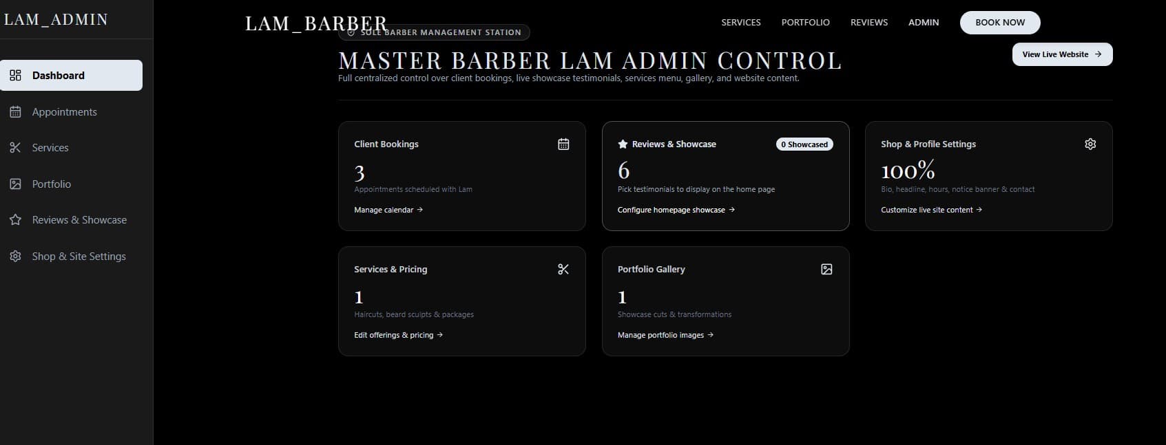 Barber Availability & Reservation System screenshot 4