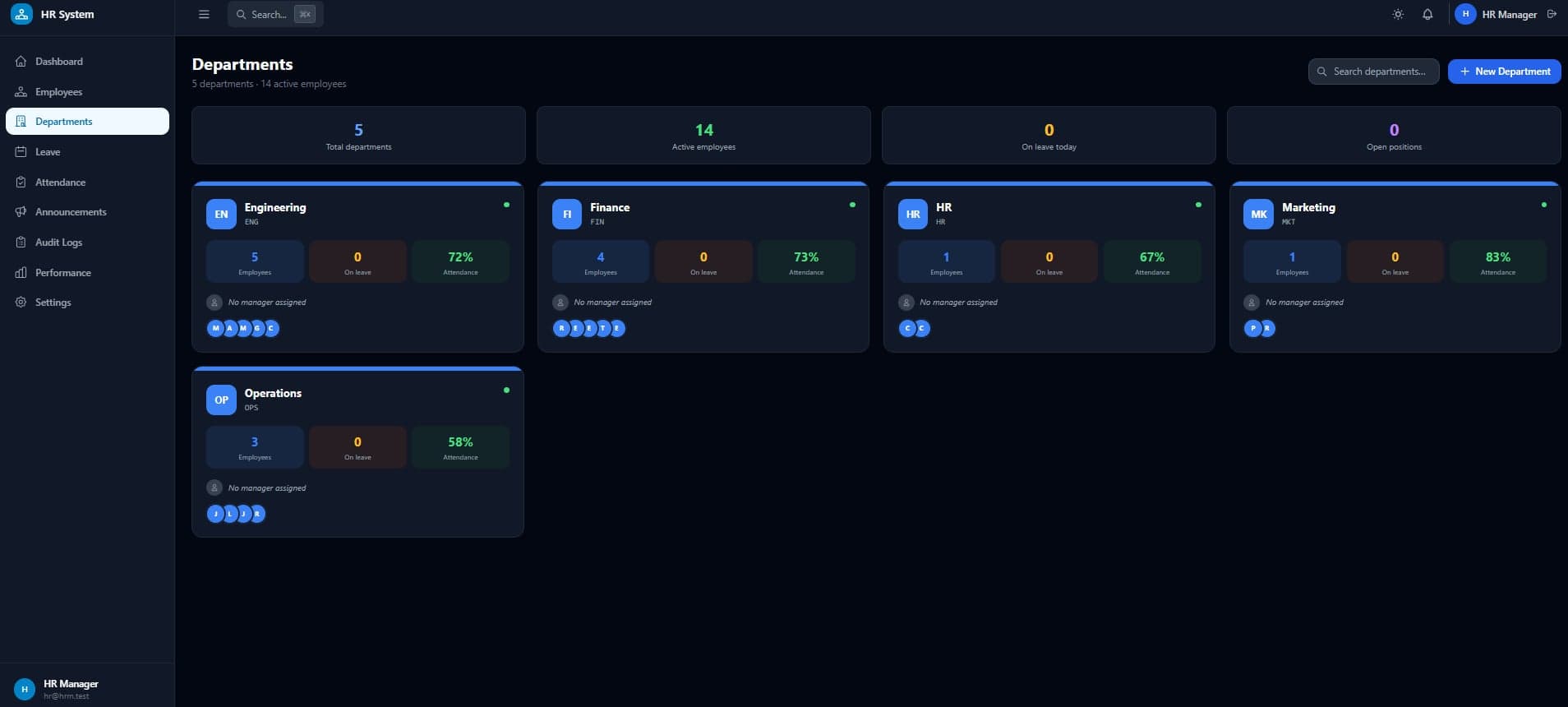 HR Management System screenshot 4