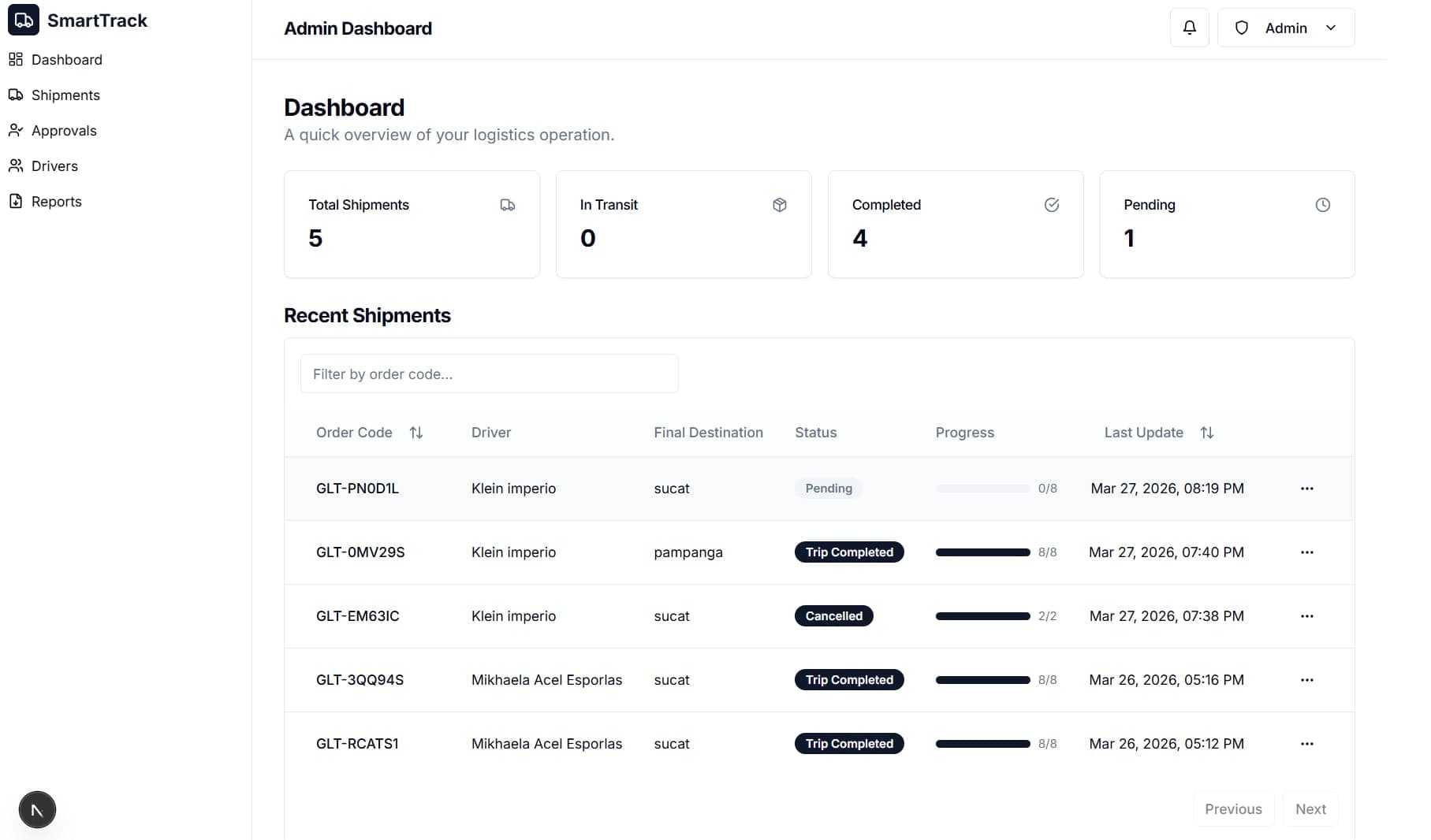 Logistics Management System screenshot 4